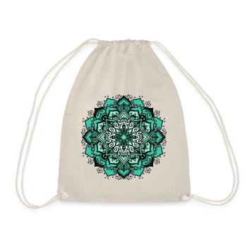 Mandala géométrie motif de forme de fleurs formes yoga - Sac de sport léger - nature - Devant