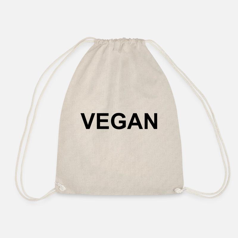 vegan - Drawstring Bag - nature