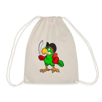 Pirate. Parrot. - Drawstring Bag - nature - Front