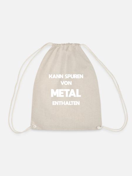 Metal Musik Spruch laut Rock Geschenk - Turnbeutel - Natur