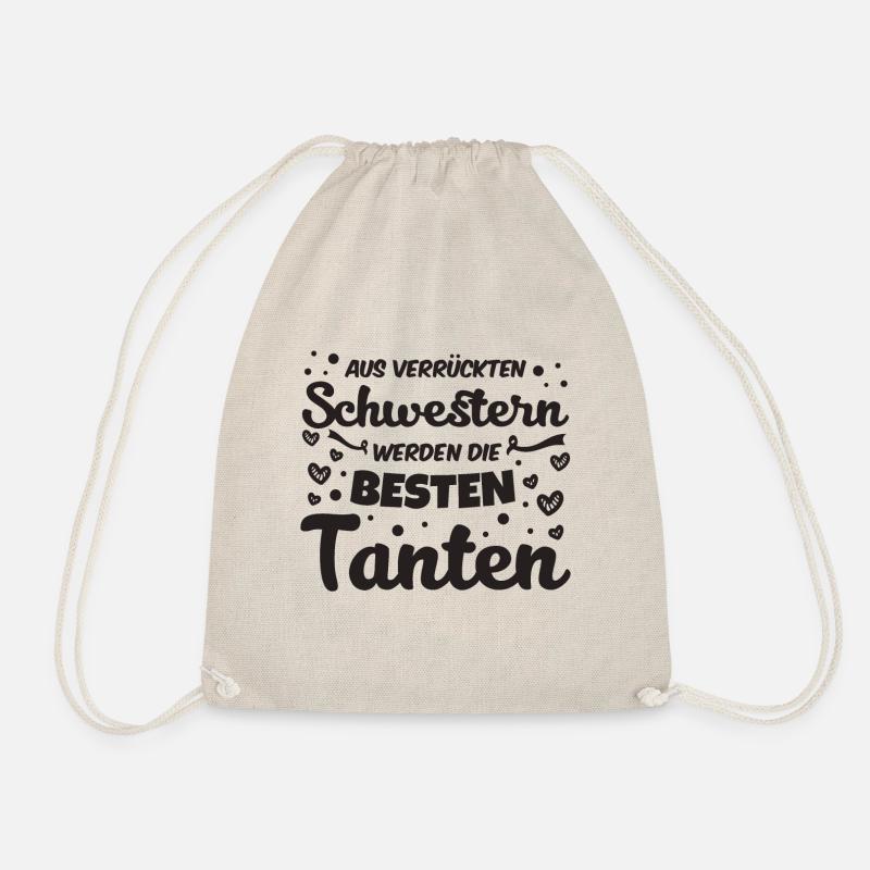 Schwester Tante - Turnbeutel - Natur