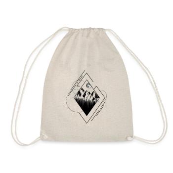 Type de géométrie paysage montagne lune forêt v1 - Sac de sport léger - nature - Devant