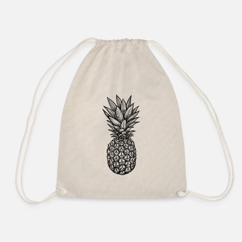 Ananas Motiv - Pineapple - Turnbeutel - Natur