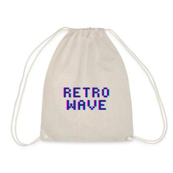 Retro Wave Vintage Funky Style Digital Disco - Turnbeutel - Natur - Vorne