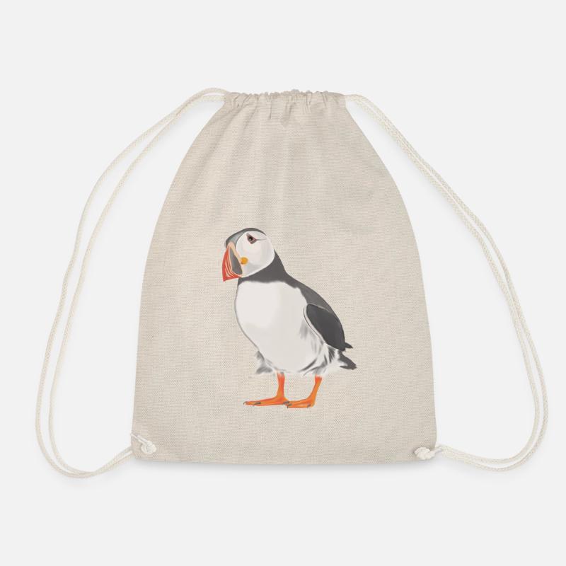 puffin - Drawstring Bag - nature