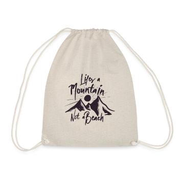 Life - Mountain - Mountains - Drawstring Bag - nature - Front