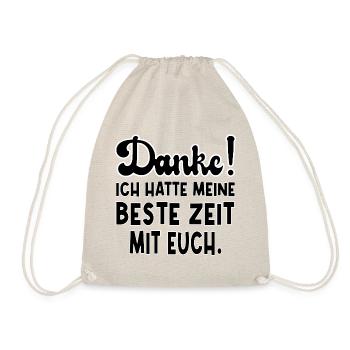 ABSCHIED TEAM - Turnbeutel - Natur - Vorne
