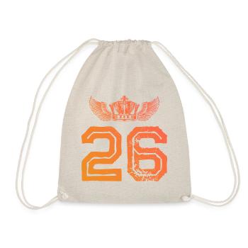 26 Number crown - Drawstring Bag - nature - Front