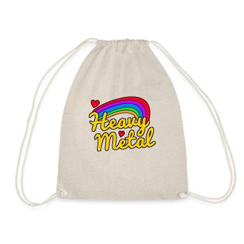 heavy metal rainbow - Drawstring Bag - nature - Front