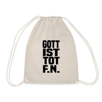 gott ist tot - Turnbeutel - Natur - Vorne