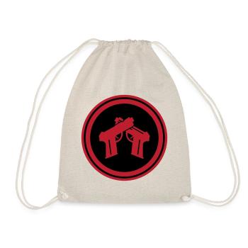 Pistol Symbol - Drawstring Bag - nature - Front