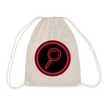 Magnifying glass icon - Drawstring Bag - nature - Front