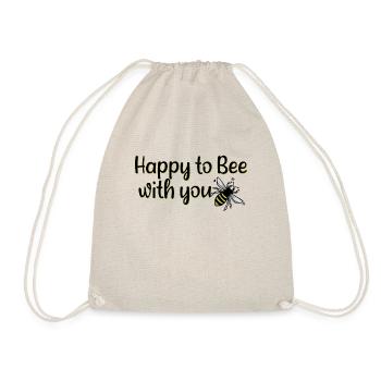 happy to bee with you - Turnbeutel - Natur - Vorne
