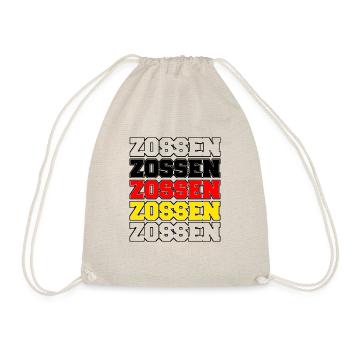 Zossen in schwarz rot gold - Turnbeutel - Natur - Vorne