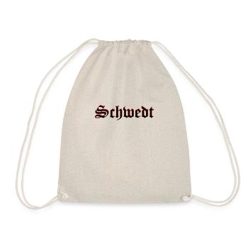 schwedt altdeutsche Schrift - Turnbeutel - Natur - Vorne