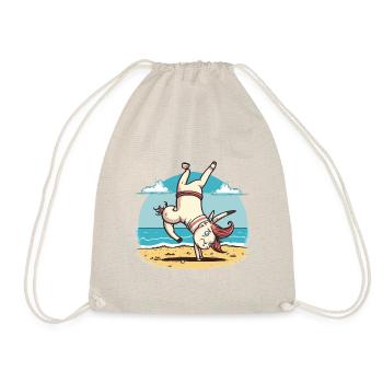 Unicorn Athlete - Drawstring Bag - nature - Front