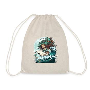 Surfing Siren - Drawstring Bag - nature - Front
