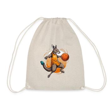 Jump Shot Kangaroo - Drawstring Bag - nature - Front