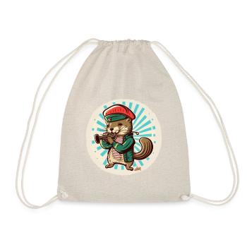 Mink Trumpeter - Drawstring Bag - nature - Front
