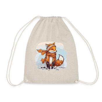 Foxy Winter - Drawstring Bag - nature - Front