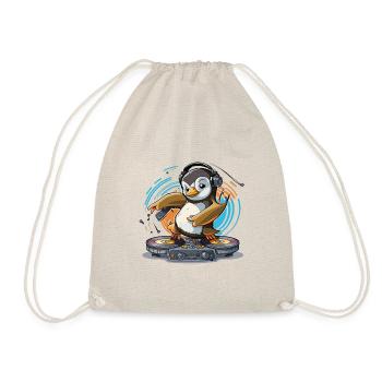Funky Penguin DJ - Sac de sport léger - nature - Devant