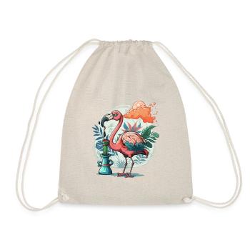 Flamingo-Kiffer - Turnbeutel - Natur - Vorne