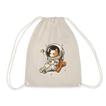 Feline Space Adventure - Drawstring Bag - nature - Front