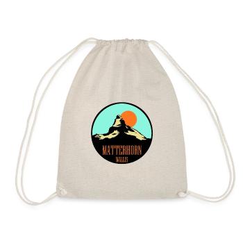 Matterhorn Valais - Drawstring Bag - nature - Front
