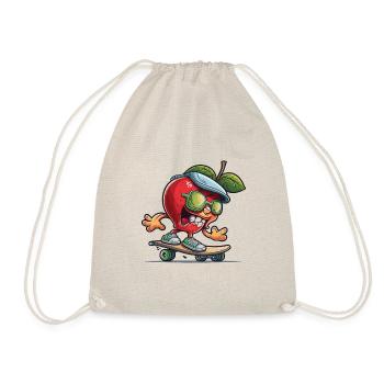 Apple Skater - Drawstring Bag - nature - Front