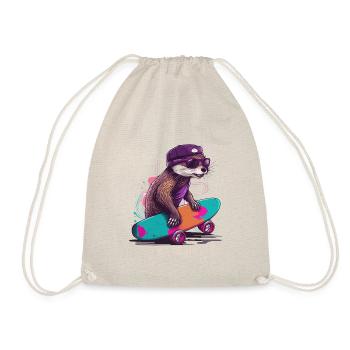 Otter Skate - Drawstring Bag - nature - Front