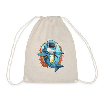 Dolphins Deep Sea Adventures - Drawstring Bag - nature - Front