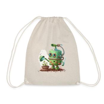 Green Thumbs, Metal Fingers - Drawstring Bag - nature - Front