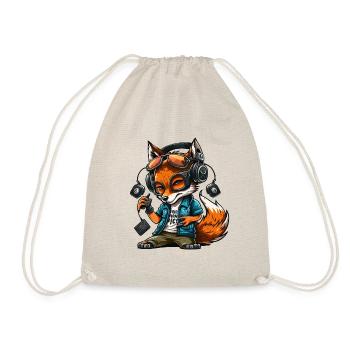 Foxy Beats - Turnbeutel - Natur - Vorne