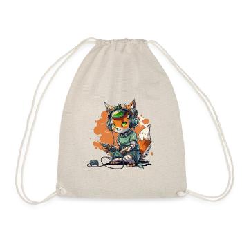 Cat Gaming Headquarters - Drawstring Bag - nature - Front