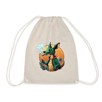 Kangaroo Joyride - Drawstring Bag - nature - Front