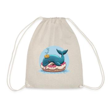 Donut Rider - Drawstring Bag - nature - Front