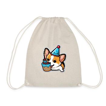 Party Pup - Drawstring Bag - nature - Front