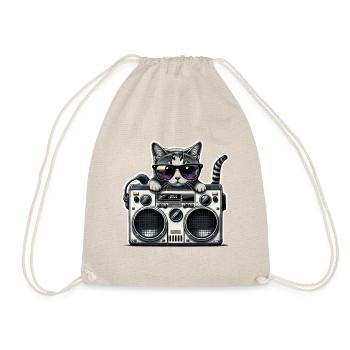 Chat cool - Sac de sport léger - nature - Devant
