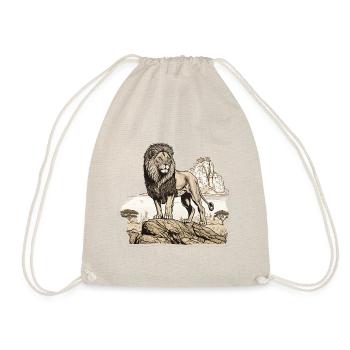 Majestic Lion - Drawstring Bag - nature - Front