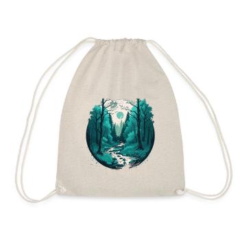 Whispers of the Woods: Embracing Serenity in Natur - Drawstring Bag - nature - Front