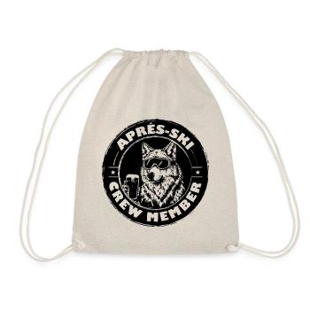 Wolf Apres Ski Team Spruch - Turnbeutel - Natur - Vorne