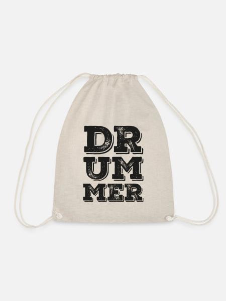 Schlagzeuger Drummer - Turnbeutel - Natur