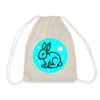 Hase Ostern Symbol - Turnbeutel - Natur - Vorne