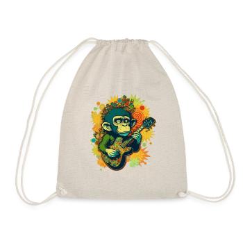 The Groovy Monkey: A Psychedelic Music Experience - Drawstring Bag - nature - Front