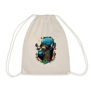 Lama Psychédélique : Une Tête De Weed Cool Avec Des Couleurs Vibrantes Ou - Sac de sport léger - nature - Devant