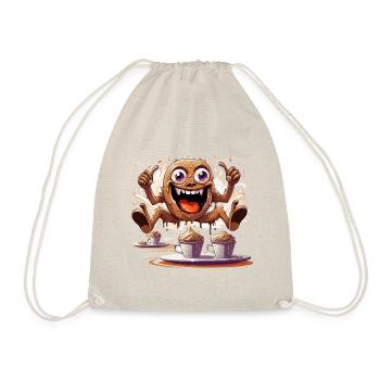 Der Koffein-Flitzer - Turnbeutel - Natur - Vorne