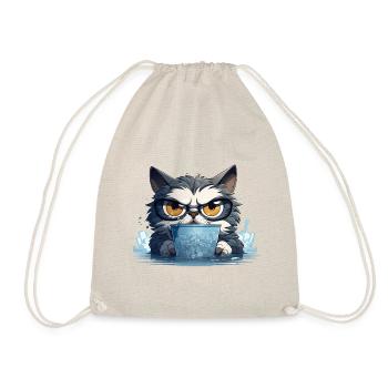 The Caffeine Incognicat - Drawstring Bag - nature - Front