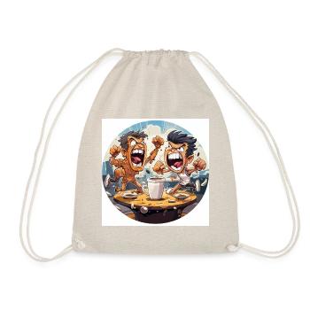 The Coffee Pucksters - Drawstring Bag - nature - Front