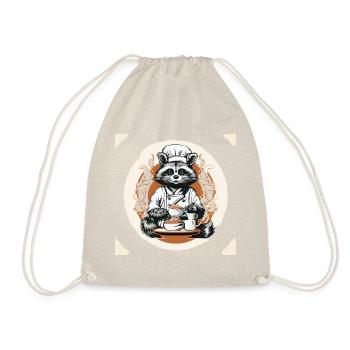 The Caffeine Barista - Drawstring Bag - nature - Front