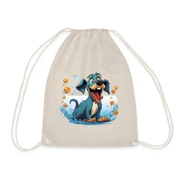 The Bubble-Blasting Trumpeter - Drawstring Bag - nature - Front